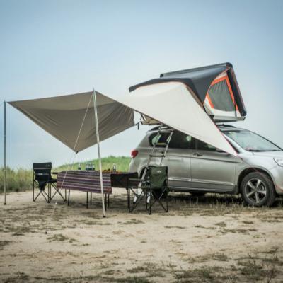 China Large car tent waterproof outdoor camping car roof tent multi-person car side awning tent for sale