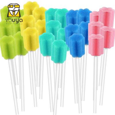 China Disposable Medical Disposable Mouth Sponge Swabs Dental Oral Swab Sticks For Mouth Cleaning for sale