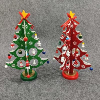 China Wholesale Modern Small Christmas Ornament DIY Christmas Tree Desktop Decor Artificial Christmas Tree for sale