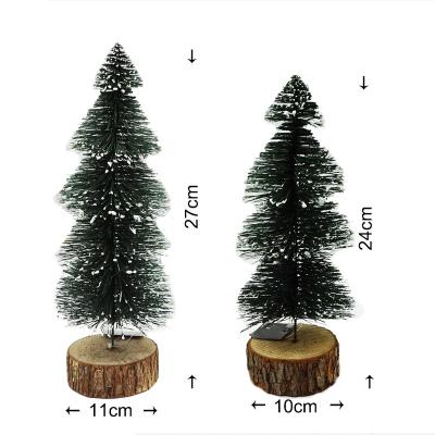 China Popular Christmas Gift Wooden Pines Christmas Tree Ornament Table Christams Decor for sale