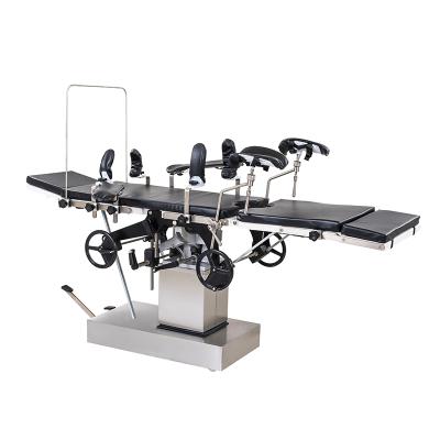 China Manual Metal Hospital Equipment Operating Table Operation Theater Surgical Table for sale