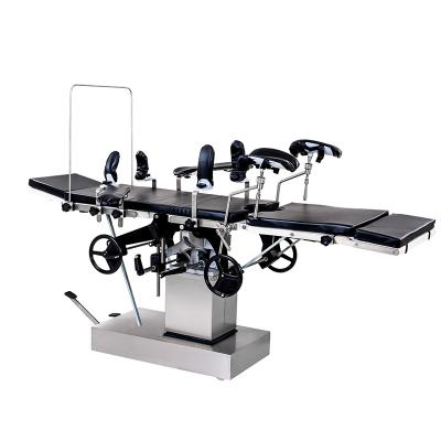 China Metal Medical Equipment Manual Tables Hospital Operating Room Surgical Table for sale