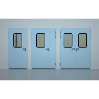 China Easily Assembled SWD10 Hospital Swing Door Double Swing Pull Door For Hospital for sale