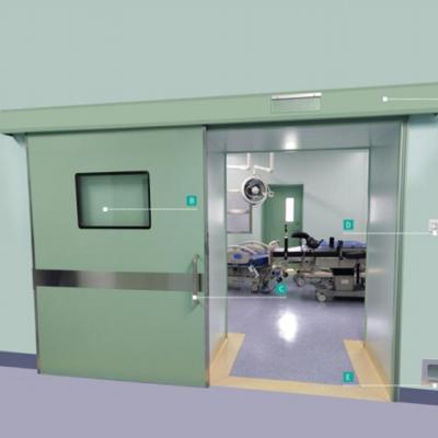 China D08 Automatic Dust Proof Door Sliding Door Easily Assembled Airtight Door For Hospital Operating Room for sale