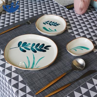 China Sustainable Northern European Ceramic Dinnerware Set Simple Design Porcelain Dinner Set For Home Restaurant for sale