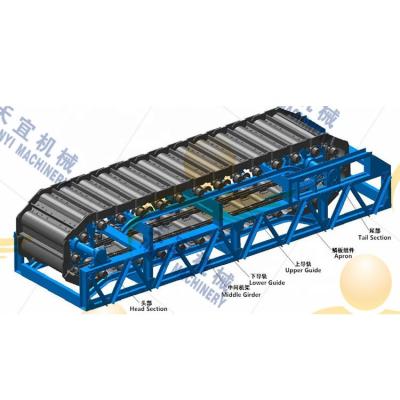 China High Quality Heavy Duty Heat Resistant Chinese Carbon Steel Slat Chain Apron Conductor Conveyor for sale