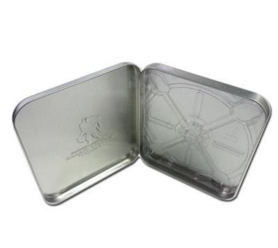 China hinged lid CD tin holder for sale