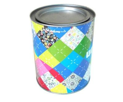 China Wholesale promotional round coffee tin with lever lid for sale