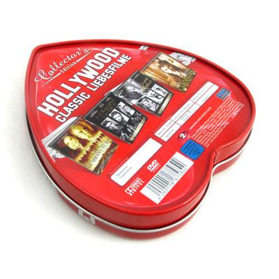 China Heart shape custom tin boxes with insert inside for sale