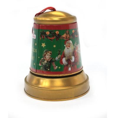 China Christmas Jingle Bell Tins for Candy for sale