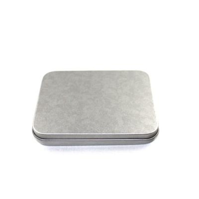 China rectangular silver plain business card tin case for sale