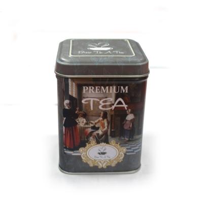 China Small Square Tea Tin Company for sale