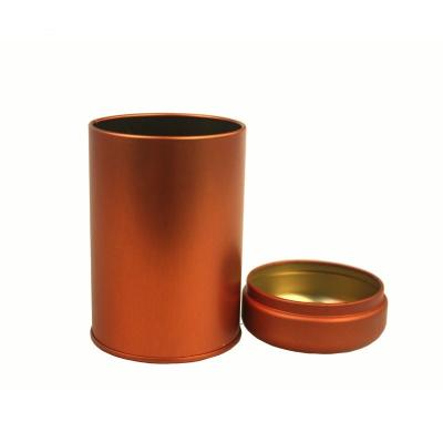 China Round Tea Metal Cans with Plus Lid for sale