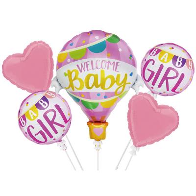 China Aluminum Foil Balloon Package Party Decoration E-commerce Film Balloon Party Decoration Baby Boy Girl Birthday Baby First Birthday for sale