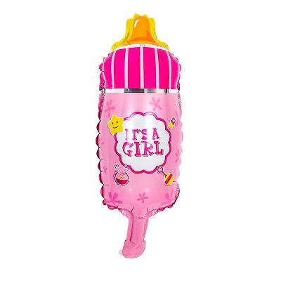 China 5pcs Birthday Wedding Baby Party Decoration Set Baby Birthday Party Boys and Girls Bottle Pram Baby Shower Foil Helium Balloon Mini Balloon for sale