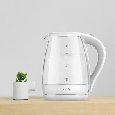 China 360 Degree Rotation Low Blue Light Glass Electric Kettle DEM-SH30W for sale