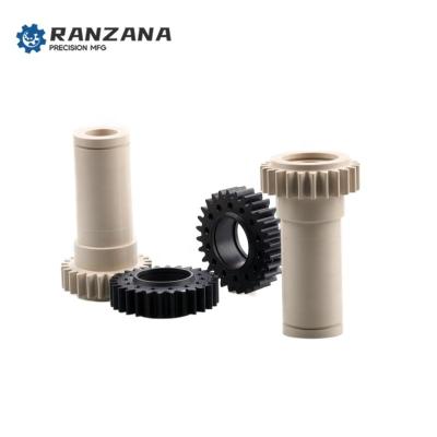 China Industrial Equipment CNC Machining Parts Peek/POM/Nylon Parts Gear Plastic Turning Milling Services for sale