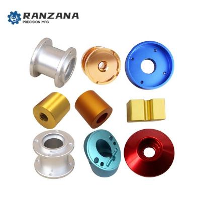 China Industrial Equipment CNC Lathe Turning Parts Anodized CNC Machining Parts Custom 5 Axis 7075 Aluminum Precision Parts for sale