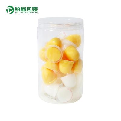 China Plastic Storage PET Cookie Storage Bottles And Food Bottles With Lids for sale