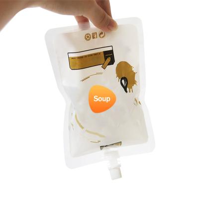 China Factory ODM/OEM Recyclable Pouch Spout Pouches Stand Up Juice Liquid Nozzle Small Pouch Bags for sale