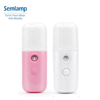 China Portable Vapor Mini Nebulizer Nano Mist Moisturizer Sprayer for Home Facial Spa for sale