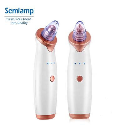 China Rechargeable Acne Treatment Blackhead And Pimple Remover Vacuum Electric Facial Suction Machine for sale