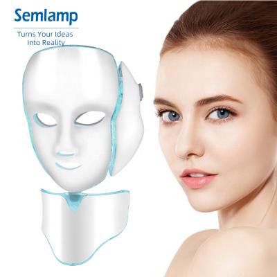 China Skin Tightening Colorful LED Beauty Mask Low Price Led Light Mask Device For Face And Neck for sale