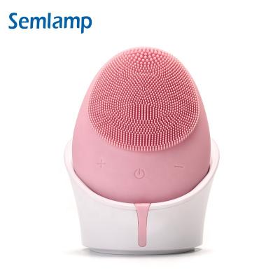 China Electric Acne Treatment Brush Silicone Facial Cleansing Device For Face Care for sale