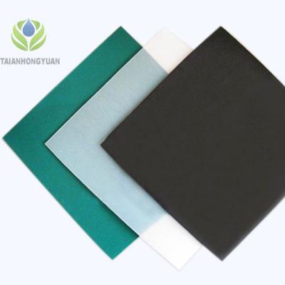 China Hotel Waterproof Membrane Vulcanized Weldable Type HDPE Geomembrane ISO9001 Certified for sale