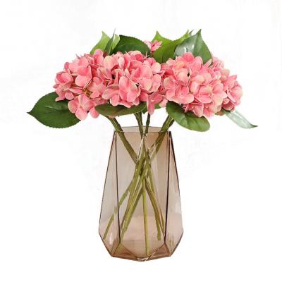 China Wholesale Natural Artificial Simple Wedding Decoration Hydrangea Branch 3 D Printing Plant Yiwu Touch Artificial Flowers for sale