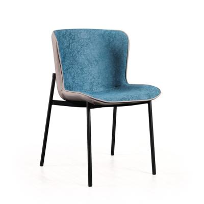 China Dining Chair D-153 Modern Cheap Dining Chair Living Room Furniture Sky Blue Chairs for sale