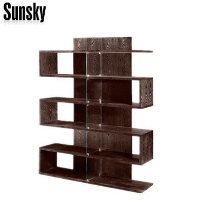 China PANEL fashion design MDF modern bookcase and bookshelves for sale