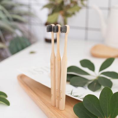 China Custom Wholesale Small Brush Organic Biodegradable Eco-friendly BPA Free Head Wood Bamboo Toothbrush for sale