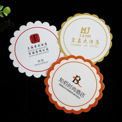 China Viable wholesale custom home bar hotel factory price beer absorbent disposable paper coaster for sale for sale