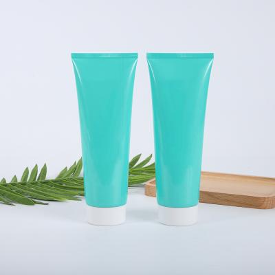 China Cosmetics Hotel Green Empty Plastic Packaging Cosmetic Soft Tube For Hotel Shower Gel Shampoo Hand BB Cream for sale