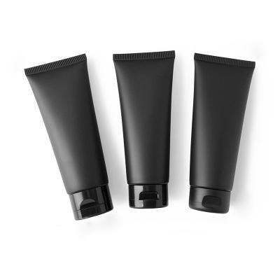 China Cosmetic 5ML - 250ML Black Frosted Tube 250ML Packaging Hand Logo Hand Cream Body Lotion Plastic Plastic Custom Squeeze Soft Tube for sale