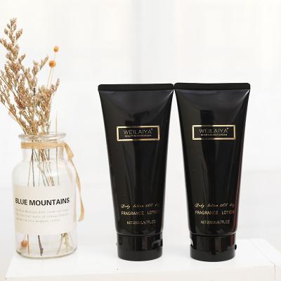 China 50ml 100ml 150ml 200ml Cosmetic Containers Makeup Hand Cream Body Lotion Black Empty Aluminum Plastic Tube Packaging Cosmetic Containers for sale