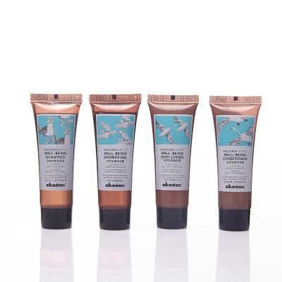 China Brown Soft Squeeze Gel Squeeze Shower Cream Lotion Brown Cosmetics Hotel Home Hand Plastic Tube Packaging With Screw Cap for sale