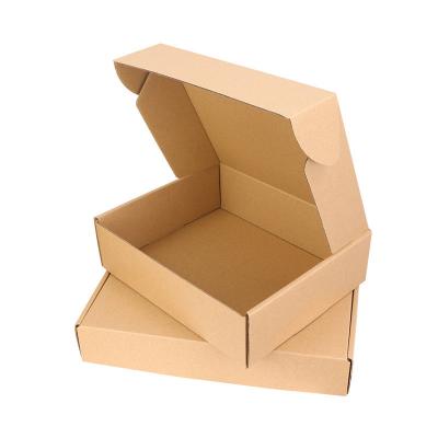 China High Quality Recyclable Kraft Paperboard Cardboard Fin Lid Folding Packaging Boxes Custom Box for sale