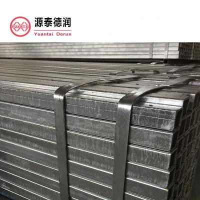 China Steel Structure Pipe 40x60 Ms Carbon Black Rectangular Galvanize Pipe Dimension for sale