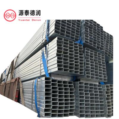 China Structure Pipe Carbon 25x25 Or 40x80 Pre-galvanized Square Shaped Steel Pipe Dimensions for sale