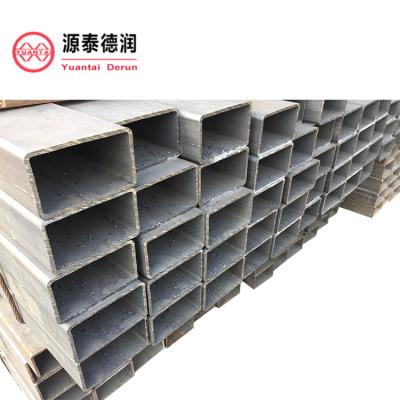 China Structure Pipe HDG RHS Galvanized Hollow Steel Sections Rectangular Tube For Pole for sale