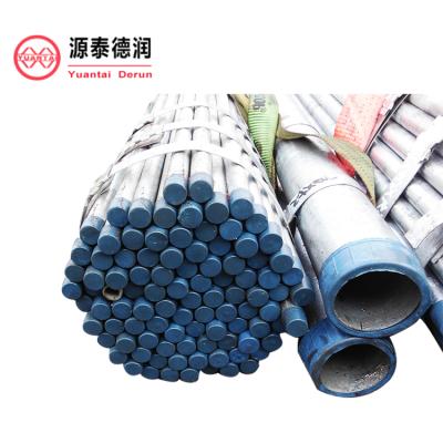 China Astm 6 Inch Antirust Galvanized Threaded Structure Pipe A36 Water Pipe for sale