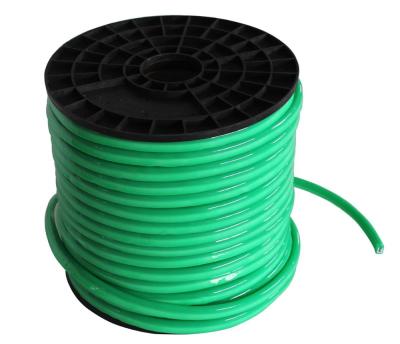 China Warehouse 50 DMS Wire Rope Light Green Color Led Cable Ribbon Tape Neon Tube Light for sale