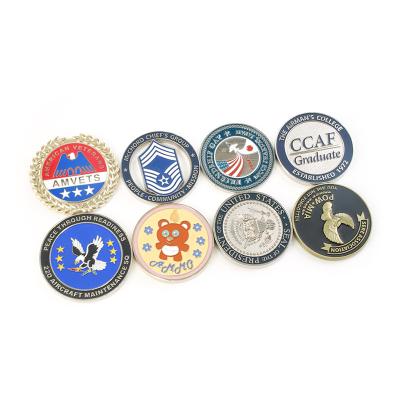 China Cheap High Quality Custom Shiny Europe Bitcoin Gold Metal Gambling Challenge Coin for sale