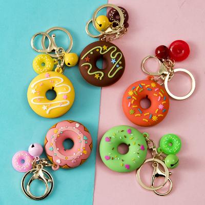 China High Quality Custom Colored Advertising / Promotion Gift Silicon Blank Bulk Ring Keychains for sale