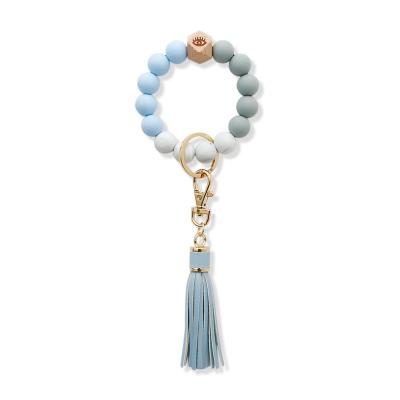 China Wholesale Bulk Luxury Brands Environmental Friendly Designer Cute Macrame Wristlet Bracelets Straps Holder Keychains With Tassel Nurse Accessories for sale