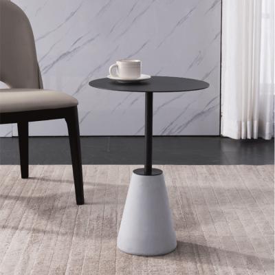 China Modern Living Room Designed Round Concrete Table Coffee Table Concrete Cement Side Table for sale