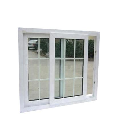 China Sliding mosquito net cheap glass sliding window grill design small UPVC inside with net mosquito net price in philippines for sale