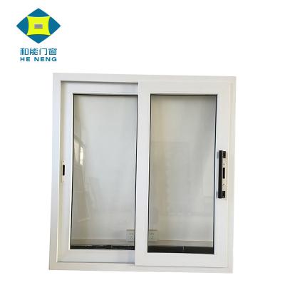 China Sliding UPVC Mosquito Net Office Interior Handle Cheap Reception PVC 3 Lanes Sliding Window Glass Price Philippines for sale